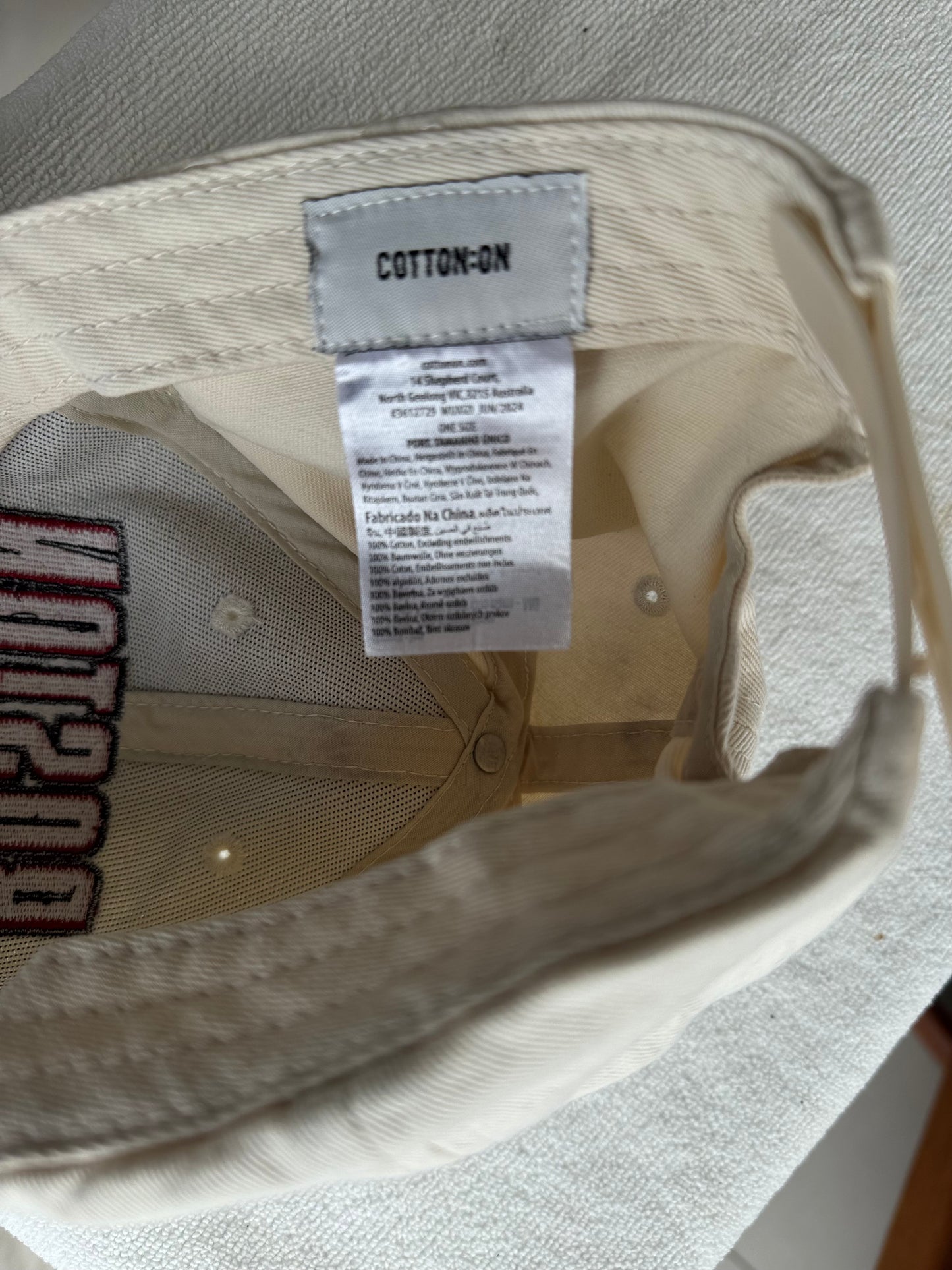 Pre-Loved "Boston" Cotton On Cap – Ocean Rescued & Restored