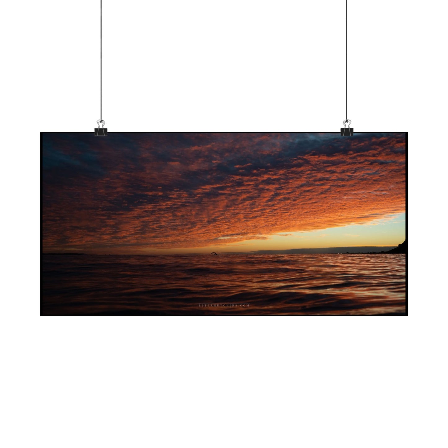 Bold Swimmer Sunrise Poster - Perfect Wall Art for Home Decor
