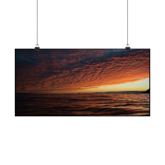 Bold Swimmer Sunrise Poster - Perfect Wall Art for Home Decor