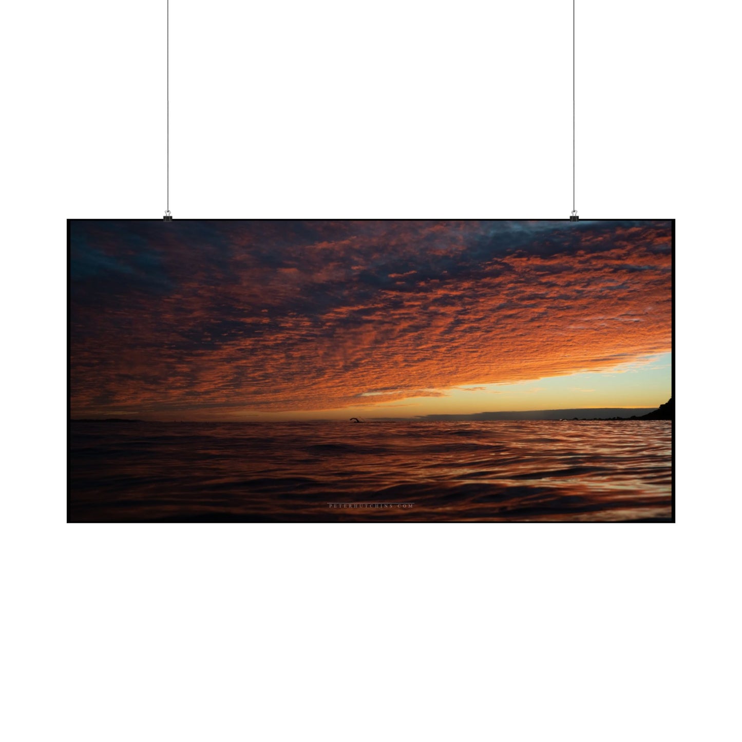 Bold Swimmer Sunrise Poster - Perfect Wall Art for Home Decor